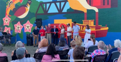 Mural dedication brings ‘community’ downtown